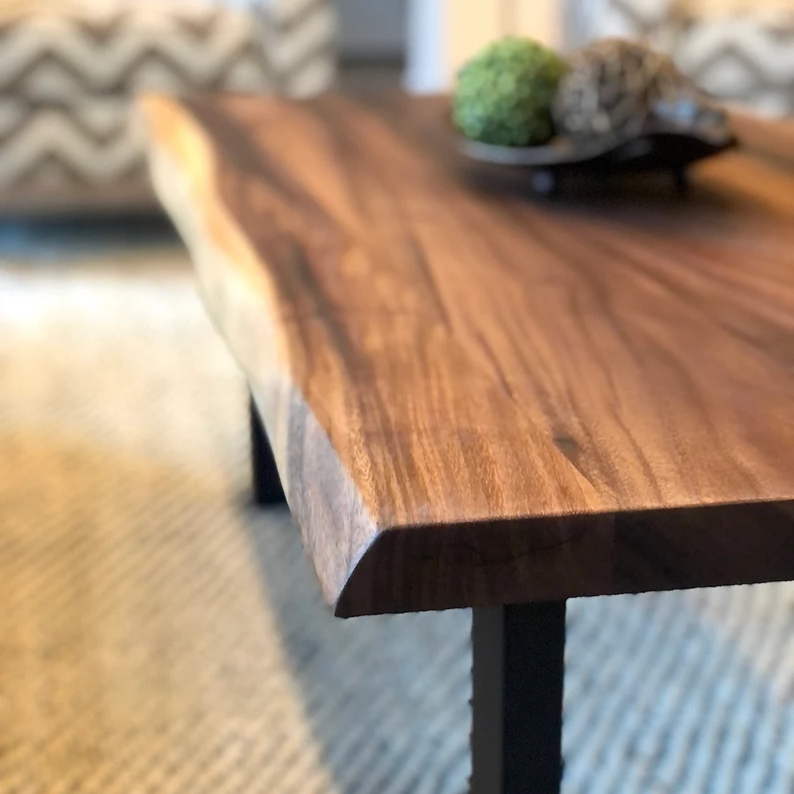 Coffee Table - South American Walnut, Live Edge Coffee Table, Wood Coffee Table, Walnut Coffee Table, Modern Coffee