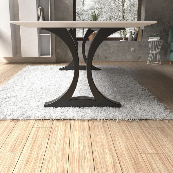Handmade steel table base modern style. Great fit with modern or rustic or industrial home deco